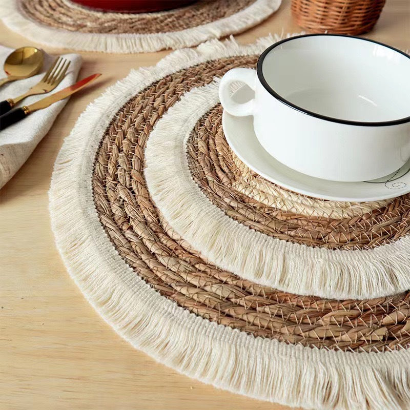 Straw Round Placemat - The Home Aisle