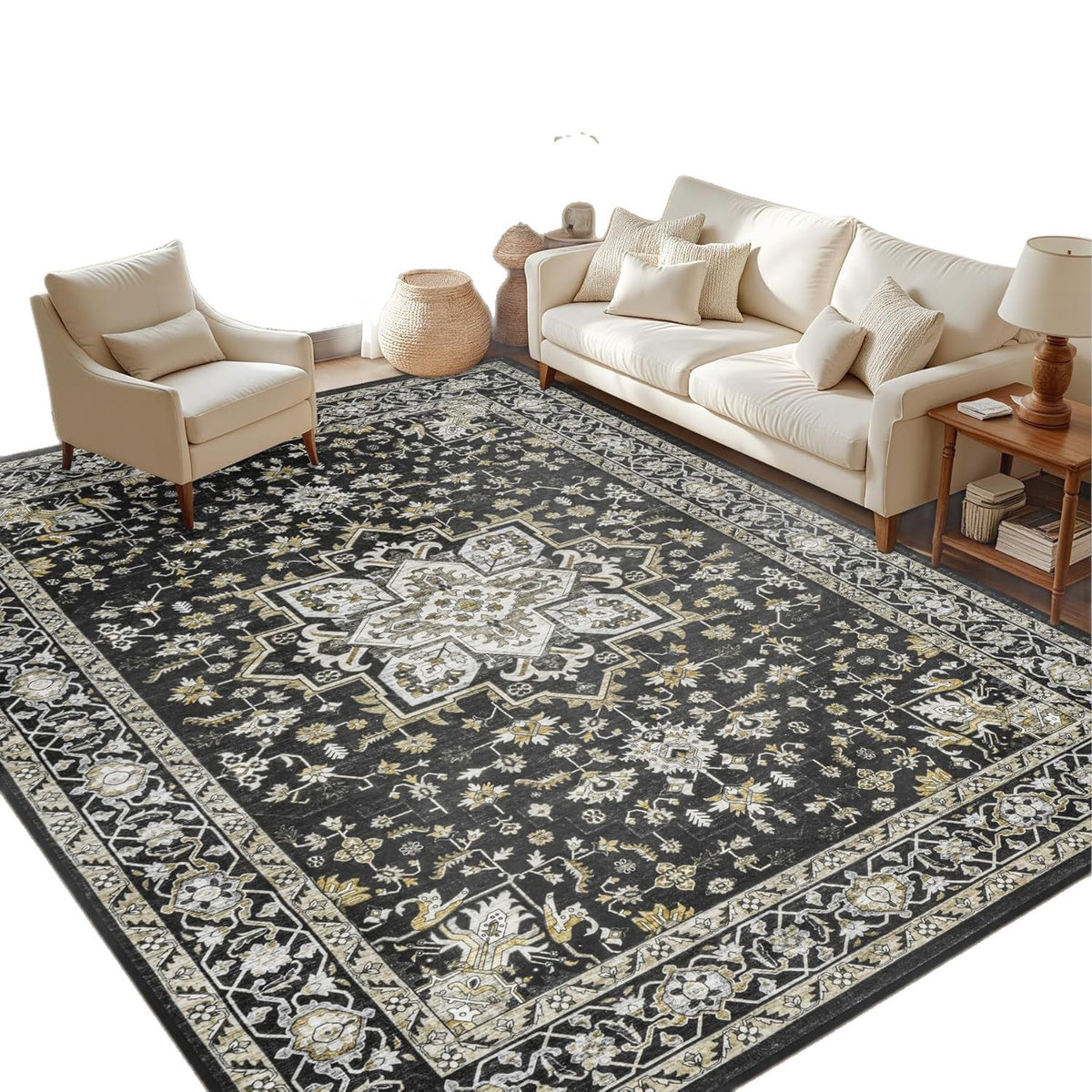 Washable Vintage Rug - The Home Aisle