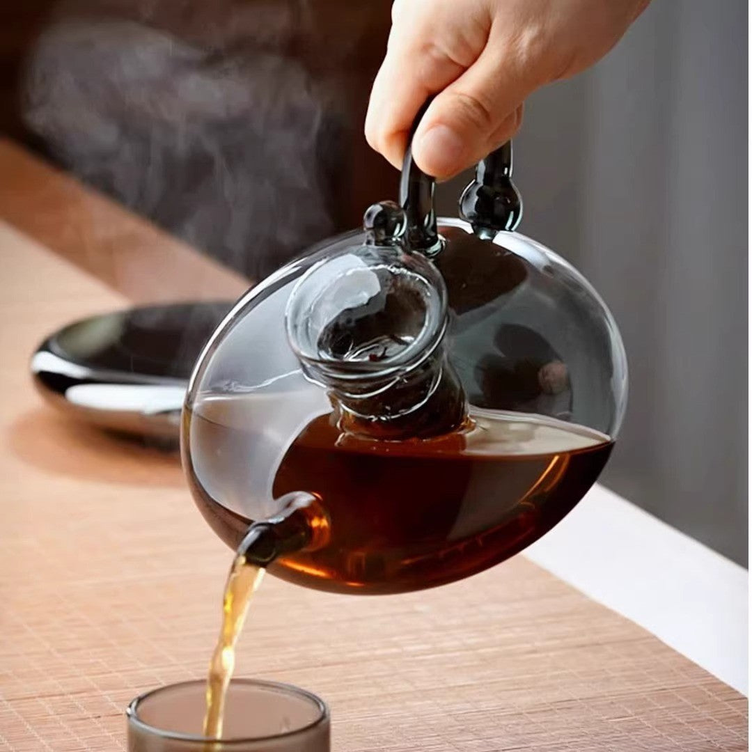 Smoked Glass Teapot - The Home Aisle