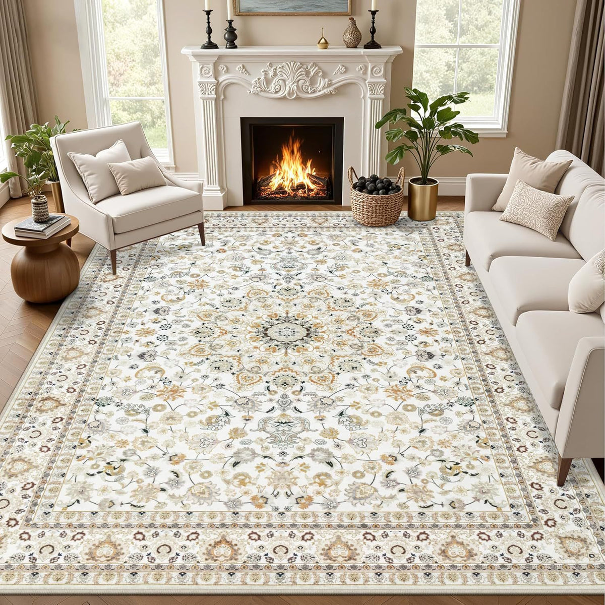 Washable Vintage Rug - The Home Aisle