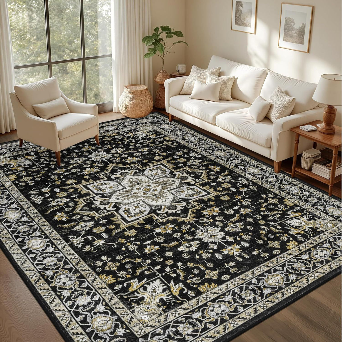 Washable Vintage Rug - The Home Aisle