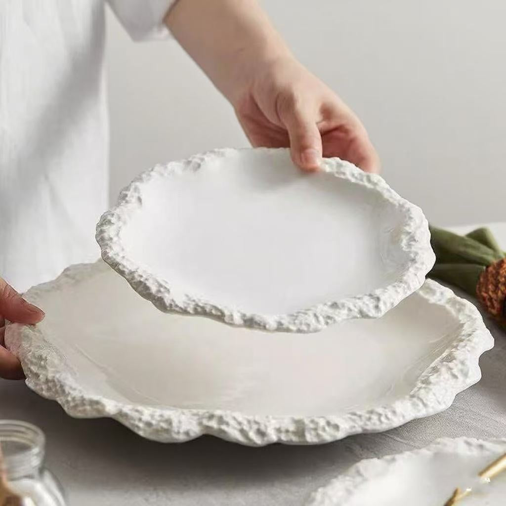 Rock Rim Ceramic Plate - The Home Aisle