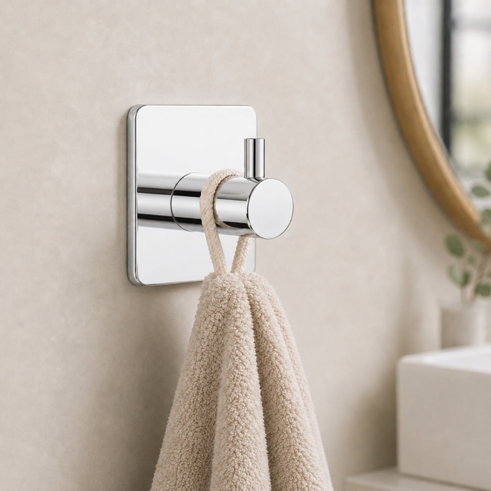 No-Drill Towel Hook, Pair - The Home Aisle