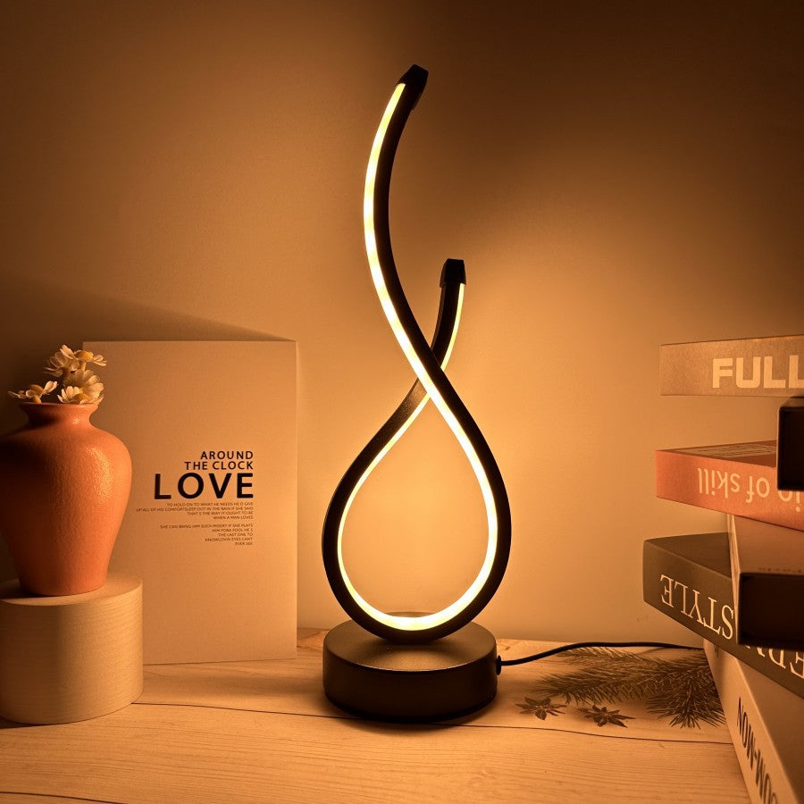 Curved LED Table Lamp - The Home Aisle