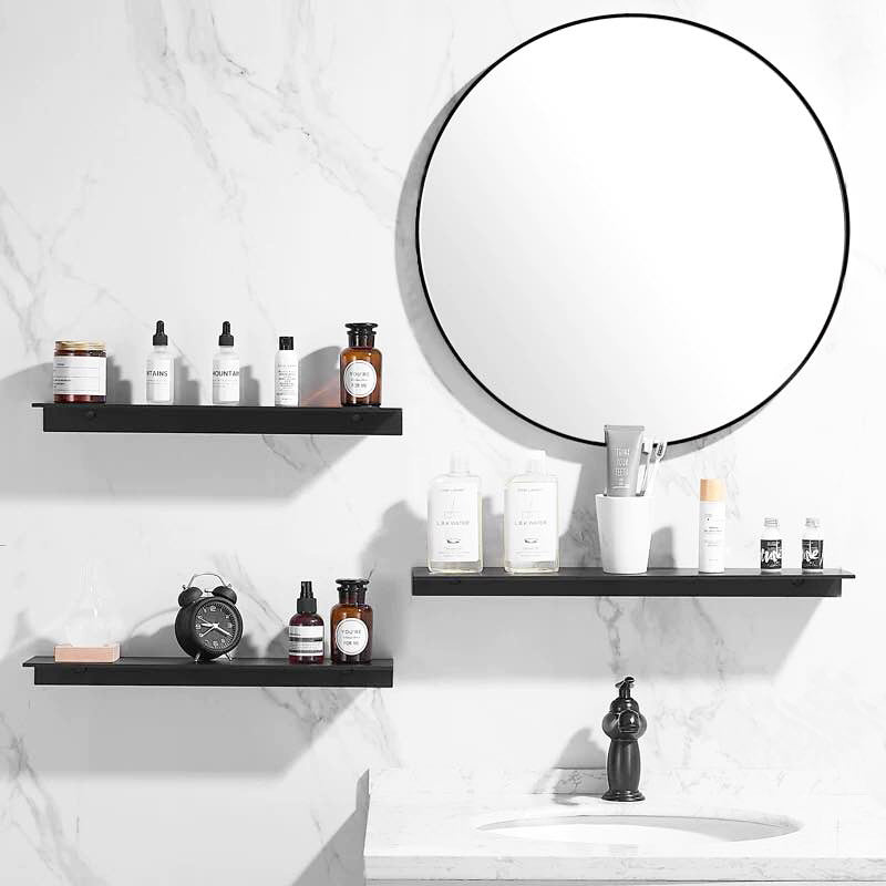 No-Drill Bathroom Shelf - The Home Aisle