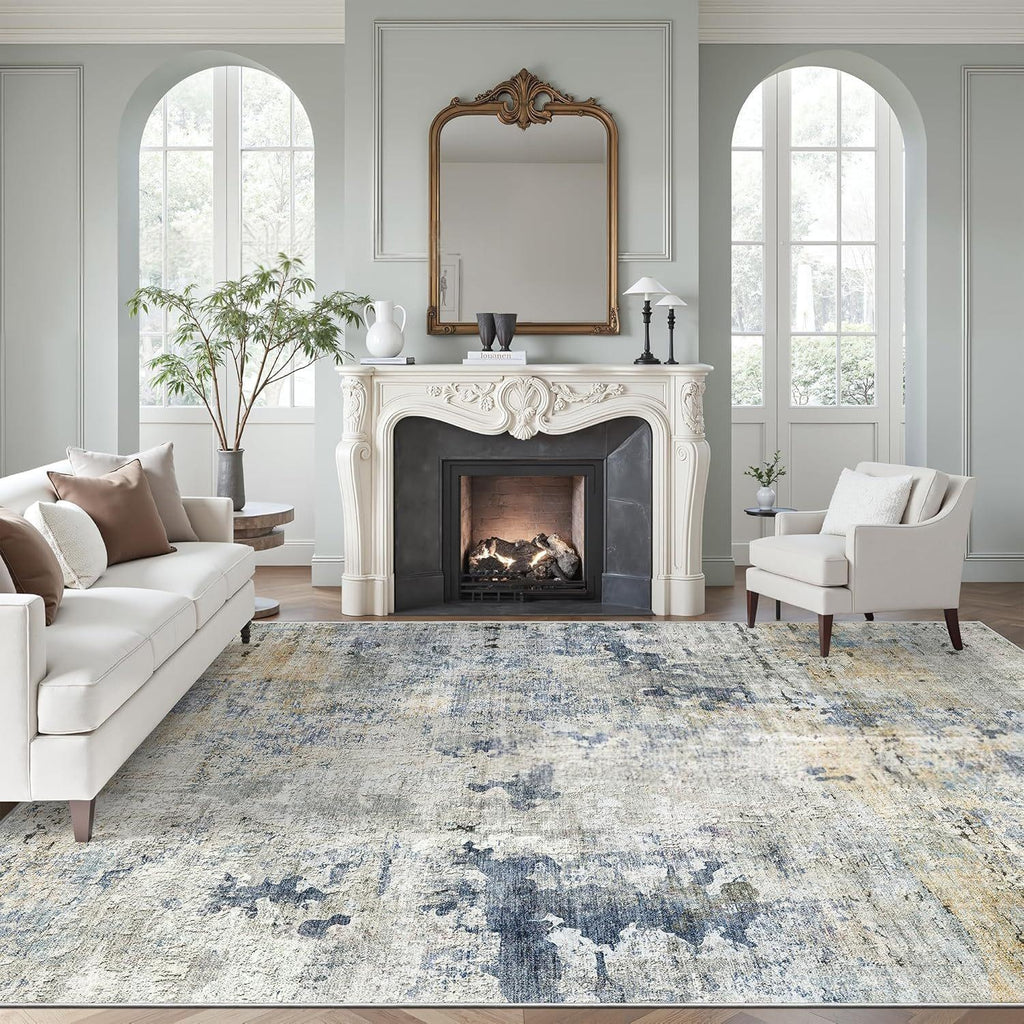 Faded Persian Large Rug - The Home Aisle