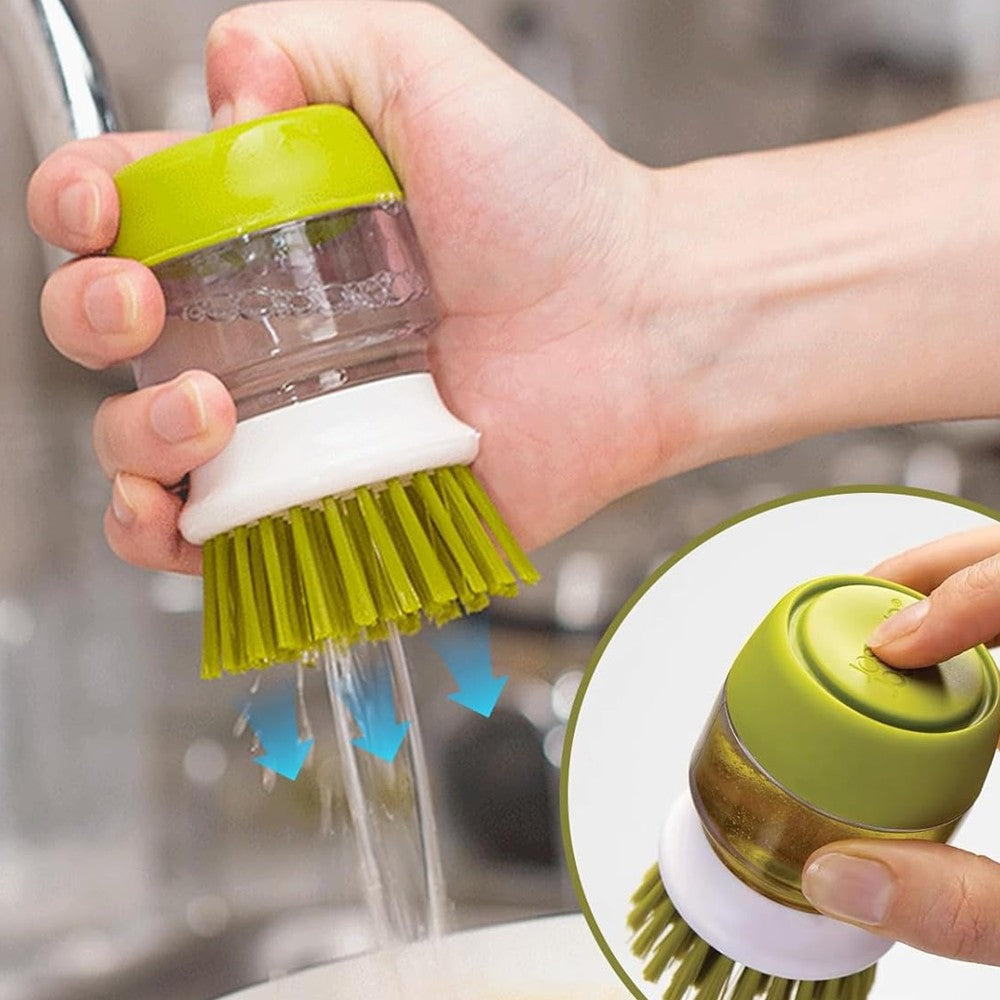 Soap-Dispensing Dish Brush - The Home Aisle