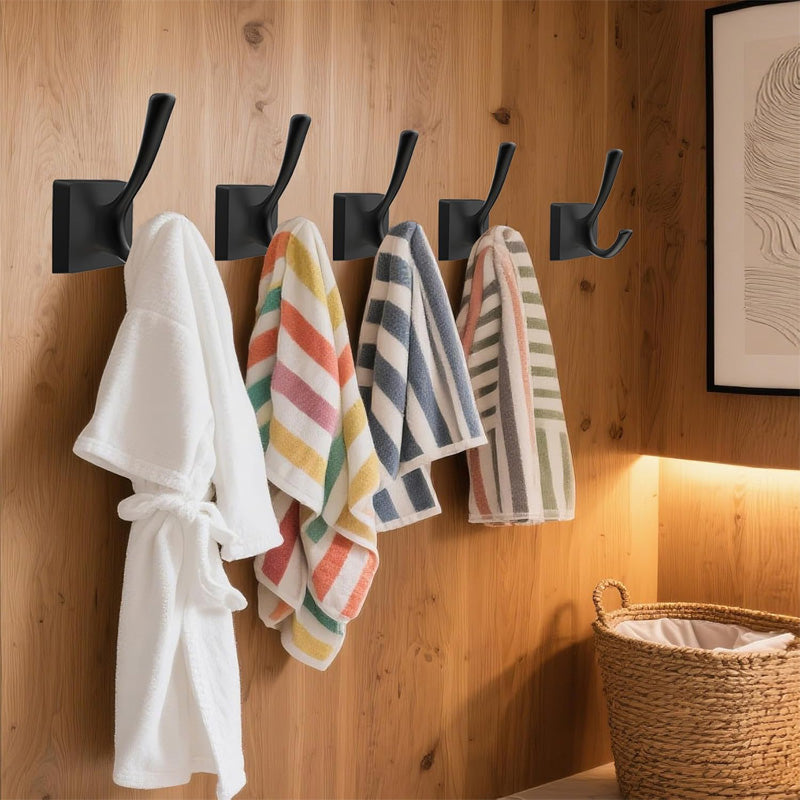 Minimalist Coat Hooks, Set of 6 - The Home Aisle