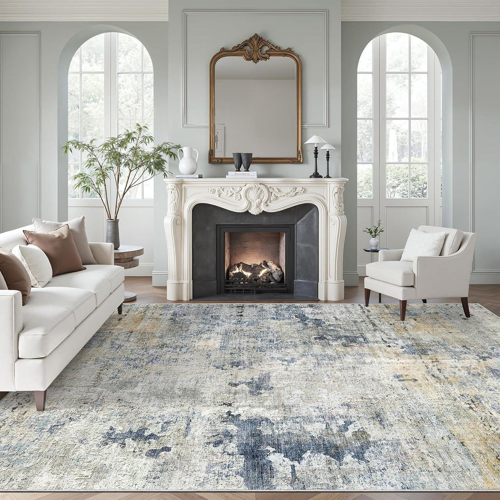 Faded Persian Large Rug - The Home Aisle
