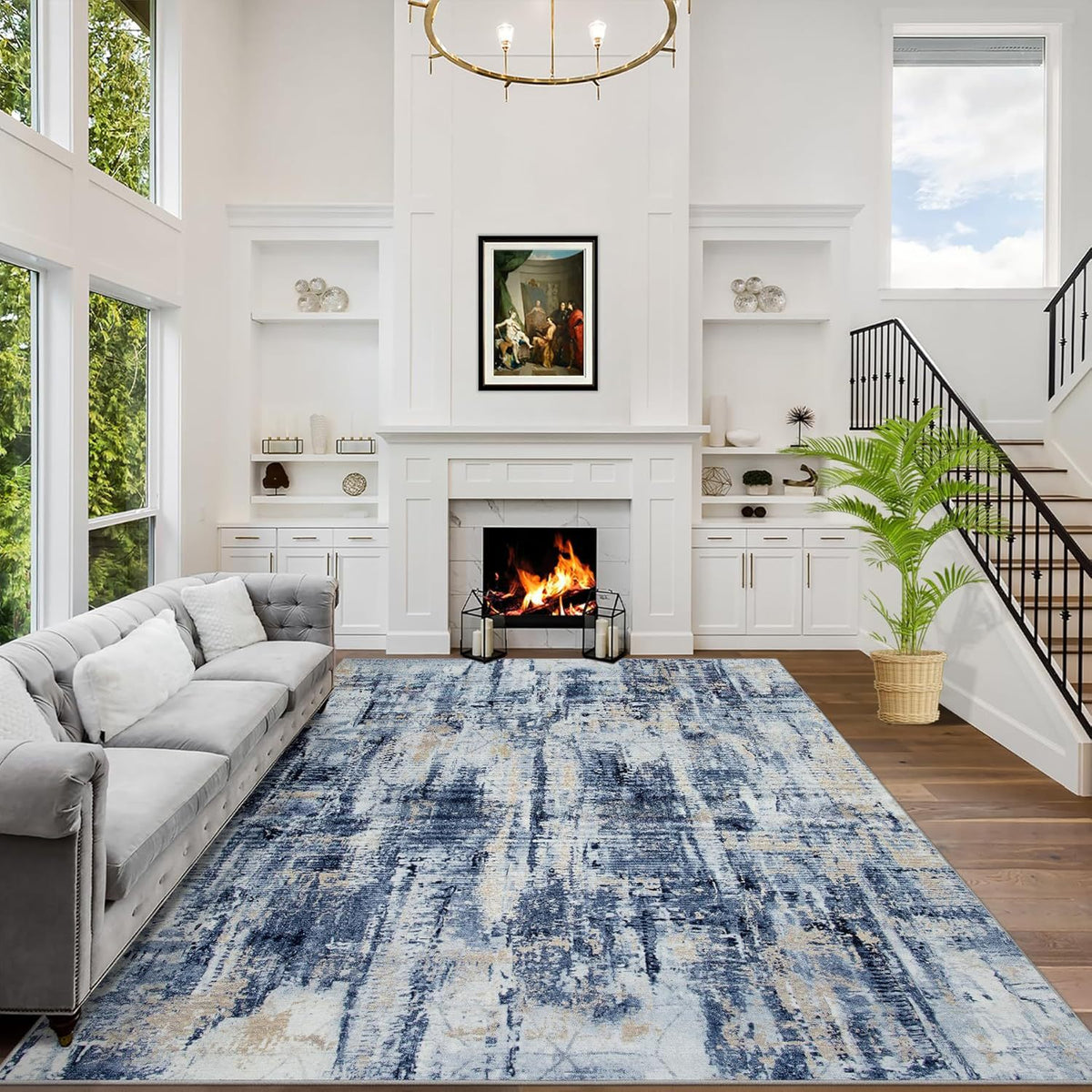 Abstract Bedside Rug - The Home Aisle