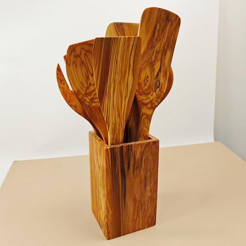 Olive Wood Serving Set - The Home Aisle