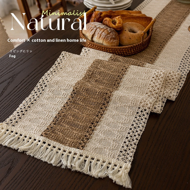 Woven Linen Table Runner - The Home Aisle