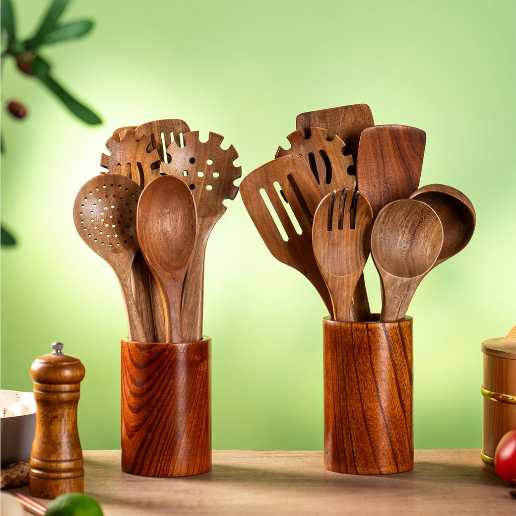 Acacia Wood Cooking Set - The Home Aisle