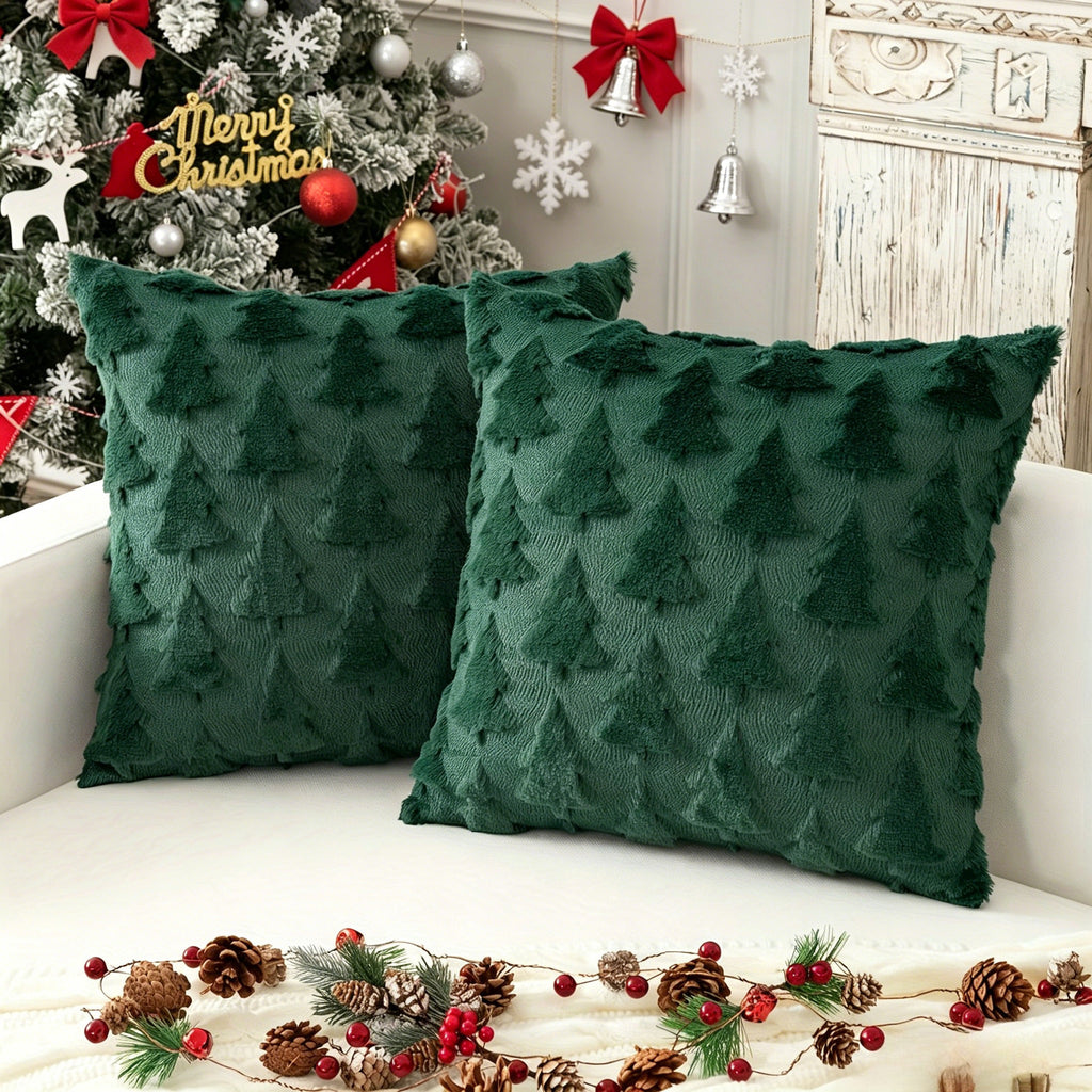 Christmas Faux Fur Cushion Covers (Set of 2) - The Home Aisle