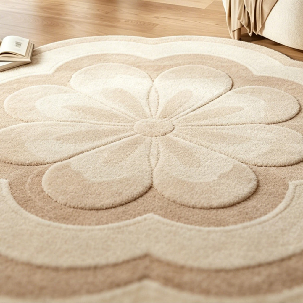 Scalloped Round Rug - The Home Aisle
