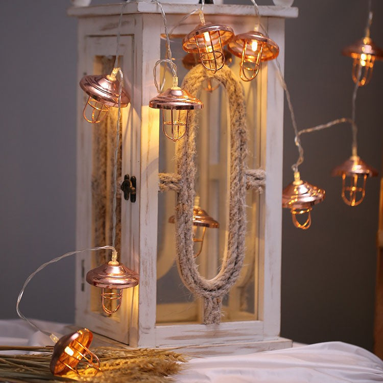 Retro Lampshade String Lights - The Home Aisle