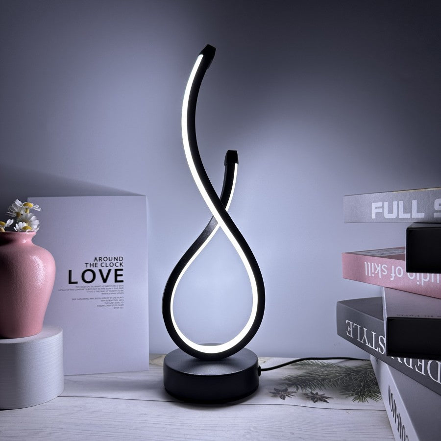 Curved LED Table Lamp - The Home Aisle