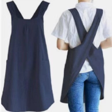 Linen Cross-Back Apron - The Home Aisle