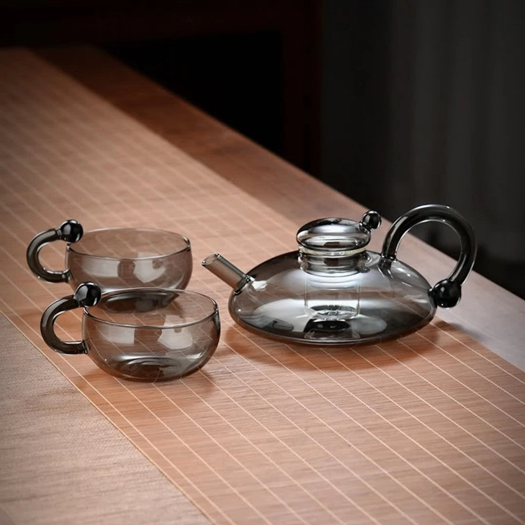Smoked Glass Teapot - The Home Aisle