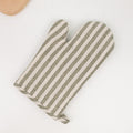 Striped Linen Oven Gloves - The Home Aisle