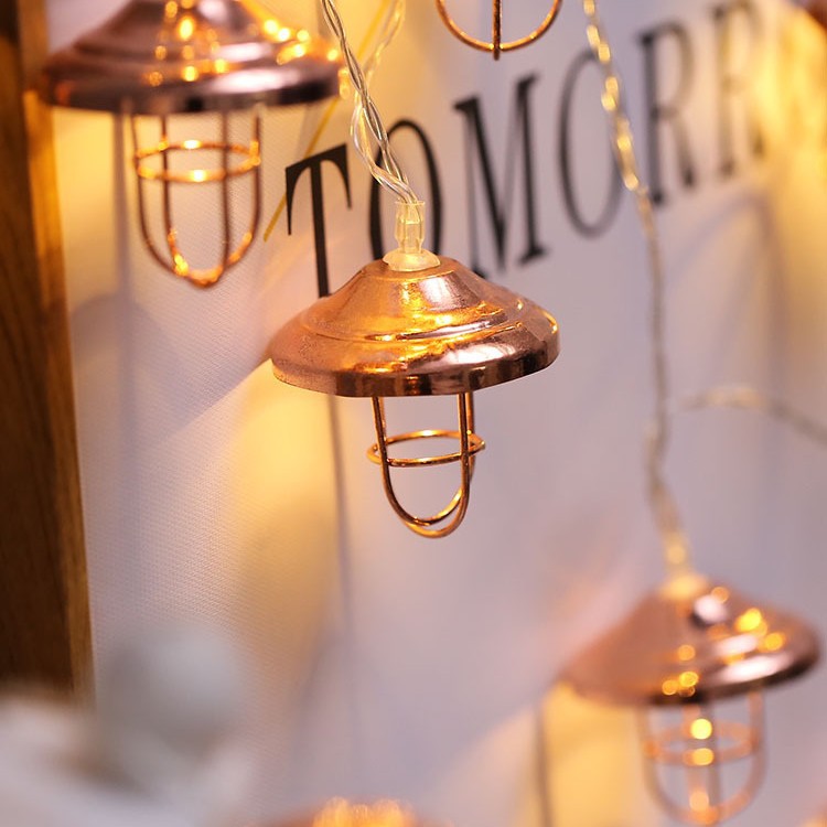 Retro Lampshade String Lights - The Home Aisle