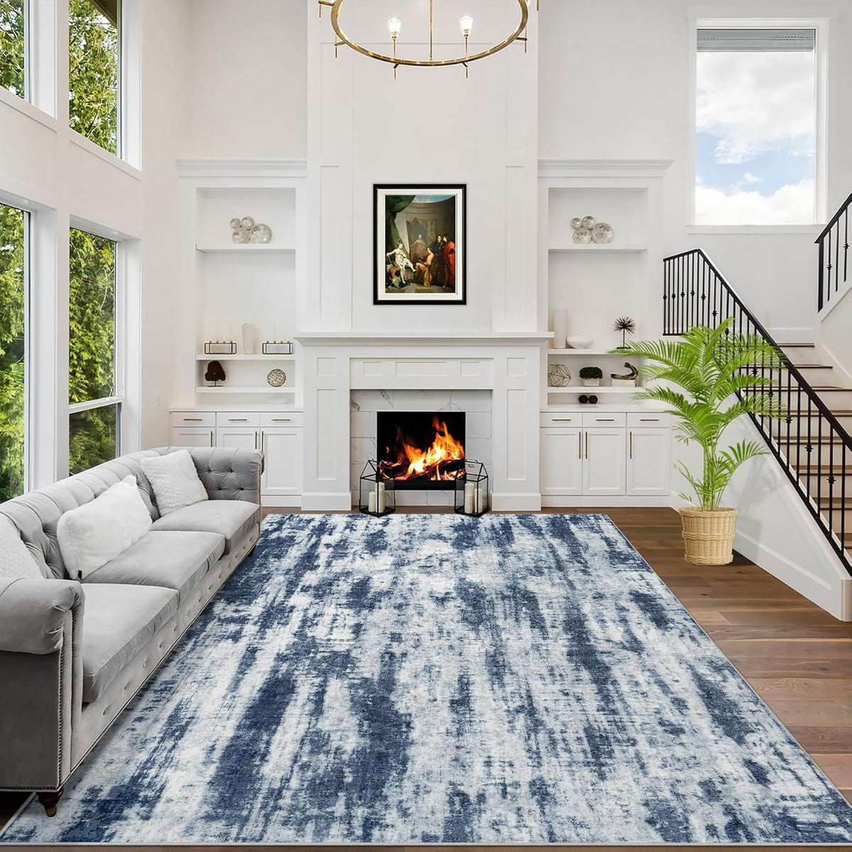 Abstract Bedside Rug - The Home Aisle