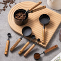 Brass & Wood Measuring Set - The Home Aisle
