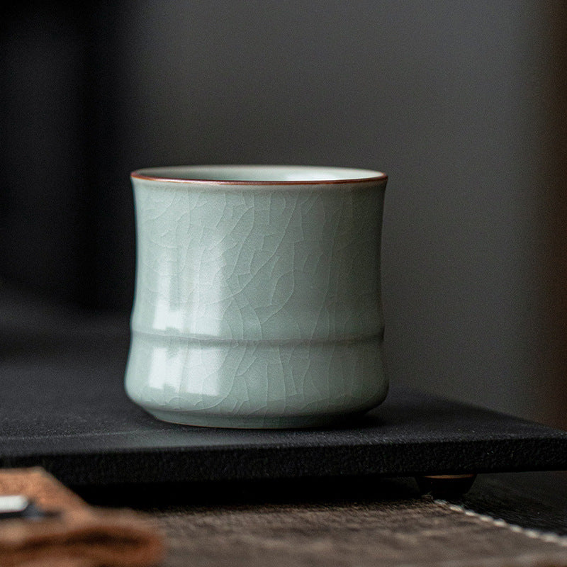 Celadon Crackle Teacup - The Home Aisle