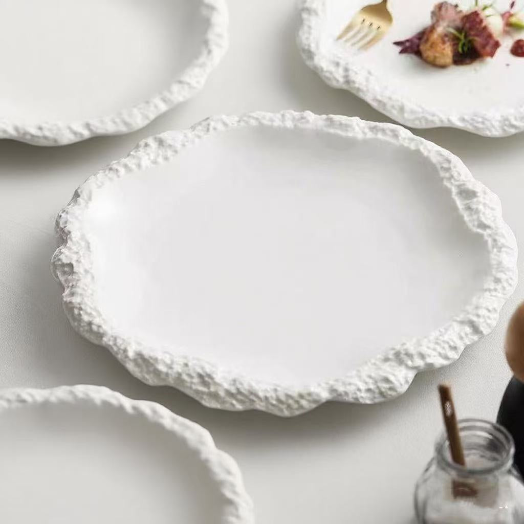 Rock Rim Ceramic Plate - The Home Aisle