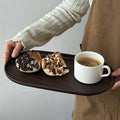 Dark Wood Serving Tray - The Home Aisle