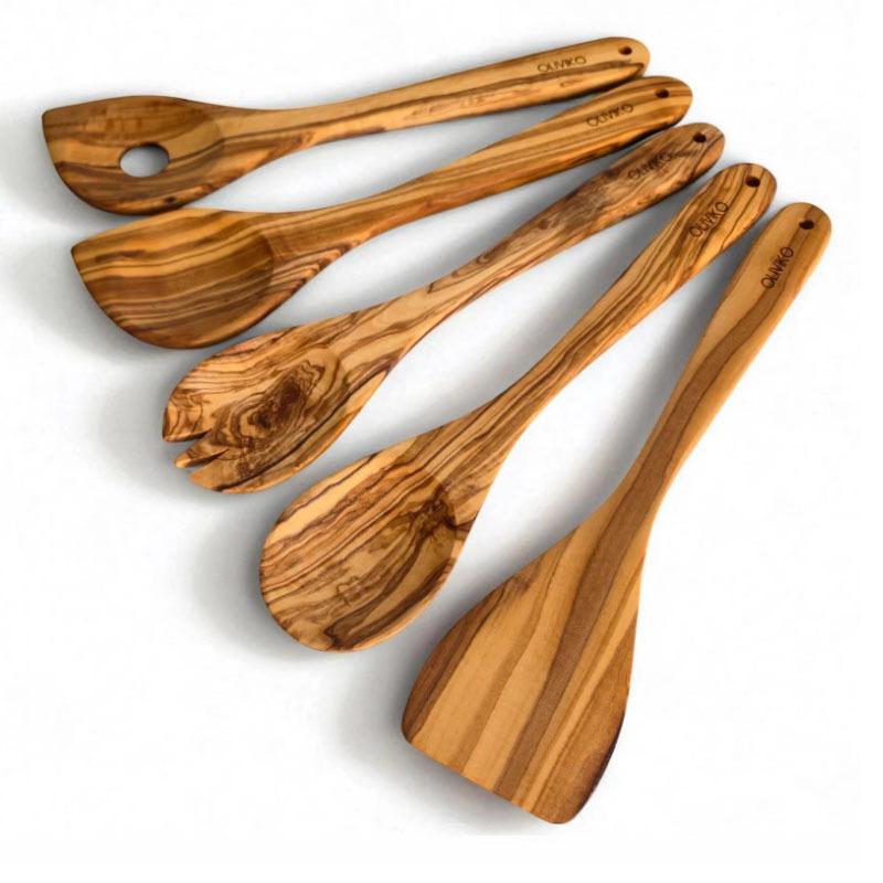 Olive Wood Serving Set - The Home Aisle
