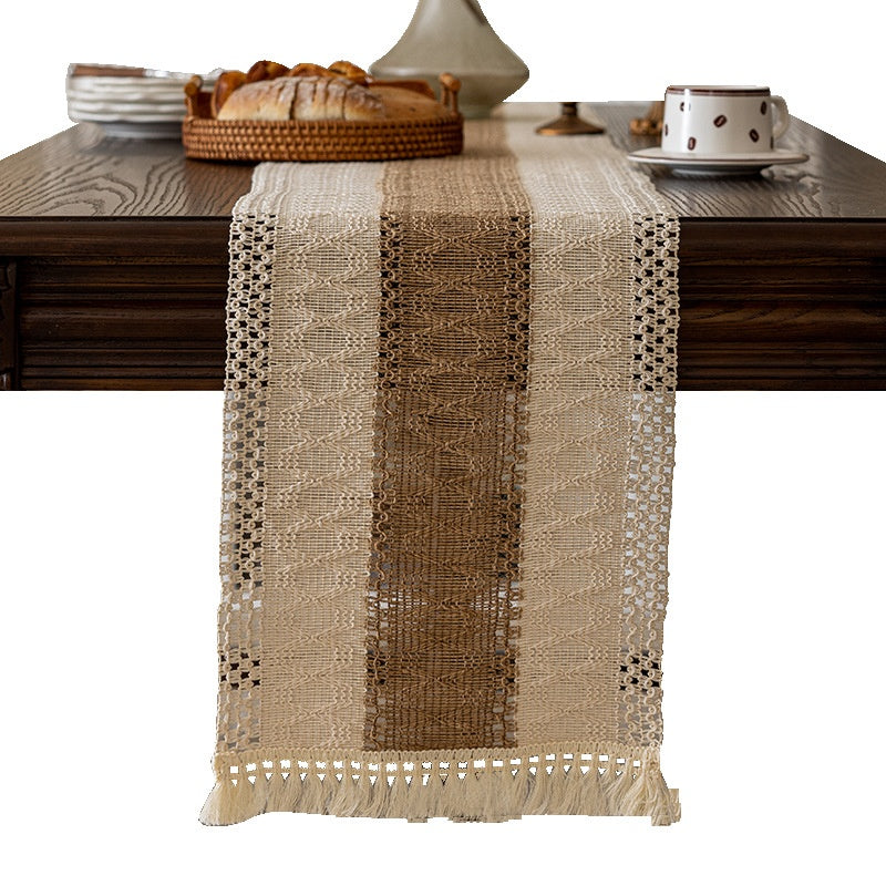 Woven Linen Table Runner - The Home Aisle