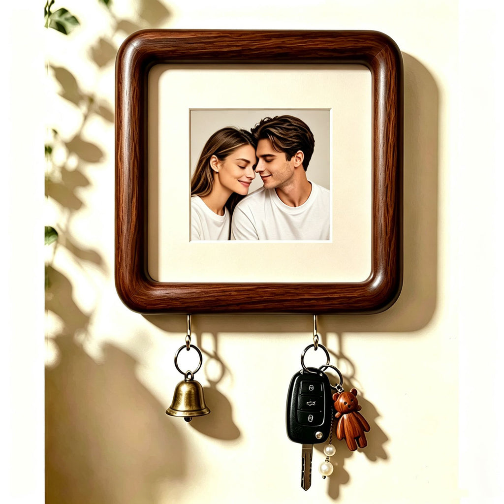 Walnut Key Rack & Frame - The Home Aisle