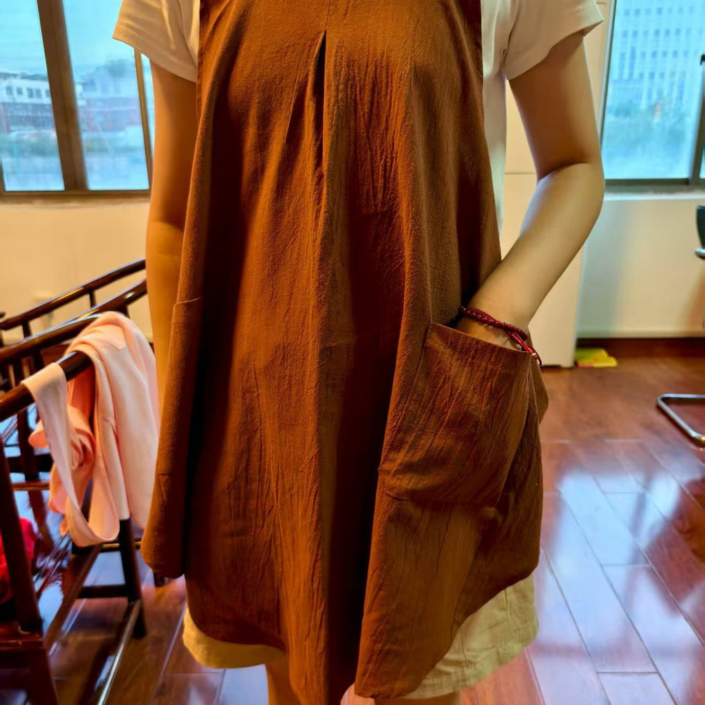 Linen Cross-Back Apron - The Home Aisle