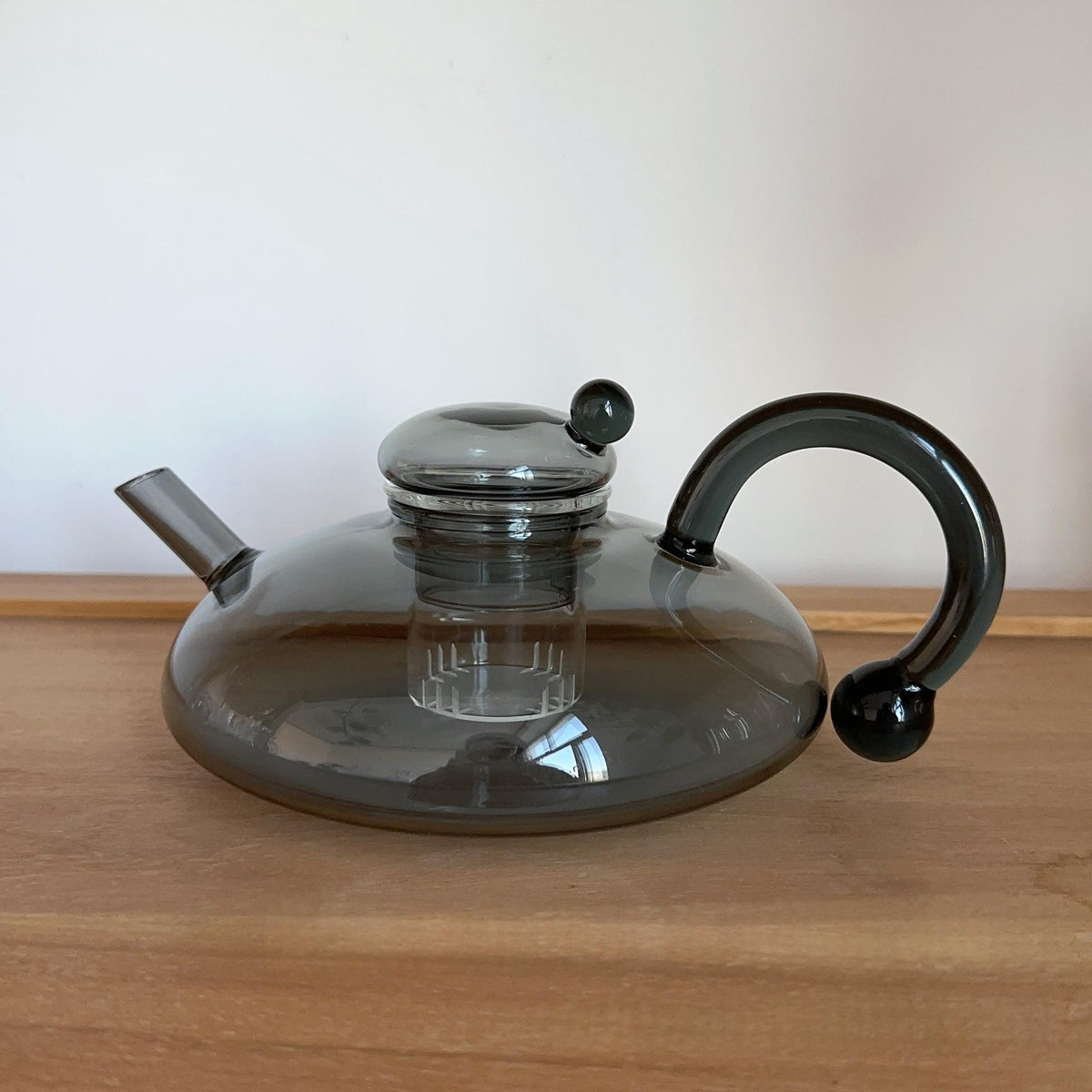 Smoked Glass Teapot - The Home Aisle