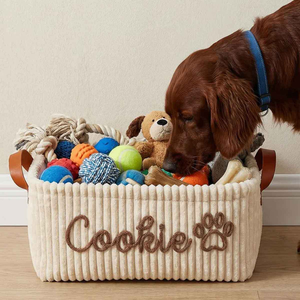 Corduroy Storage Basket - The Home Aisle