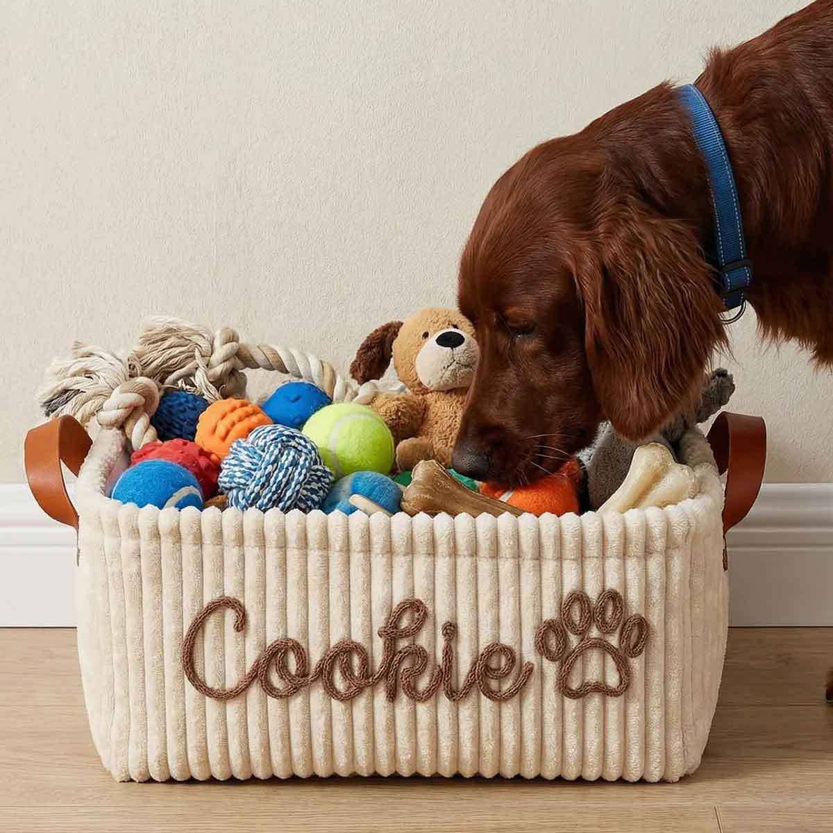 Corduroy Storage Basket - The Home Aisle