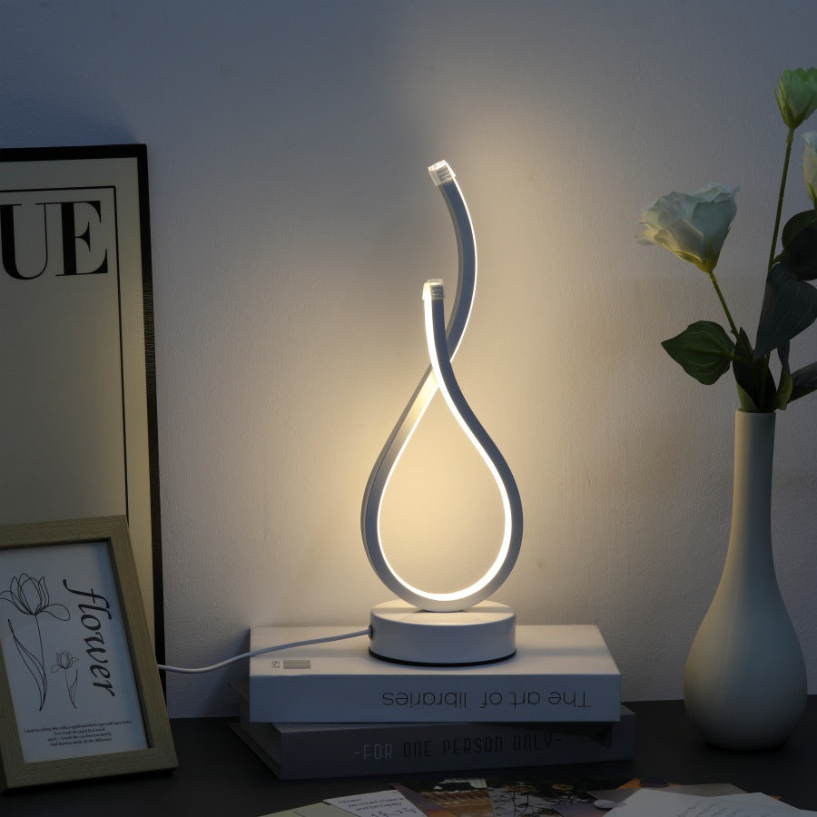 Curved LED Table Lamp - The Home Aisle