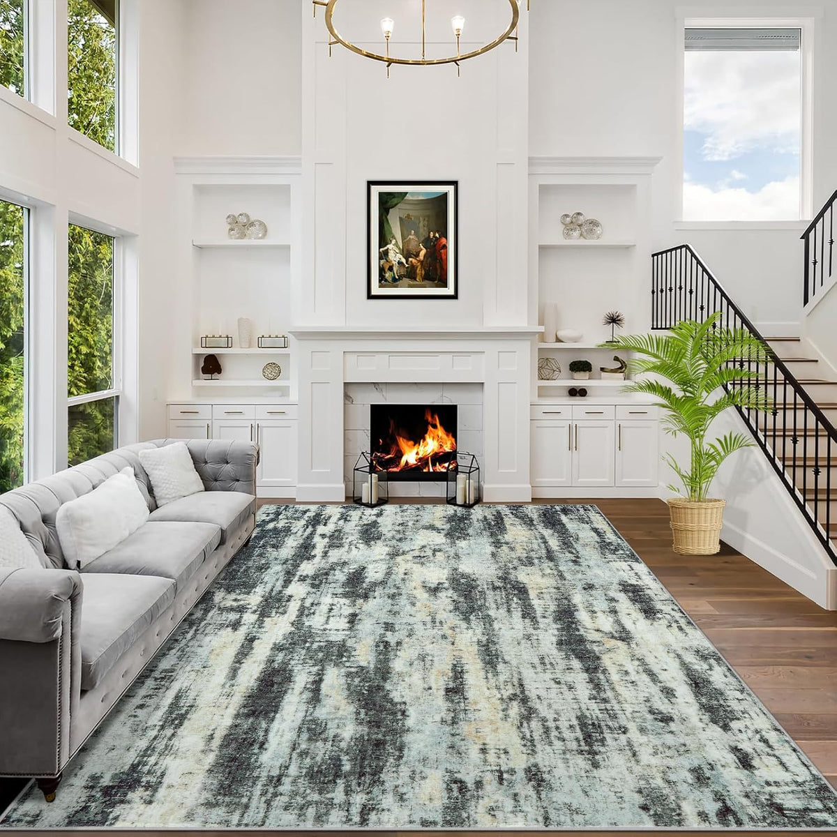 Abstract Bedside Rug - The Home Aisle